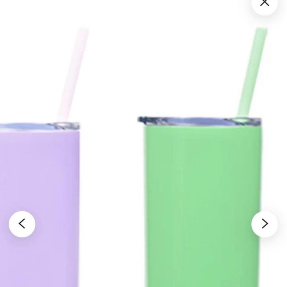 Skinny insulated tumblers with lid and straw - 30 available